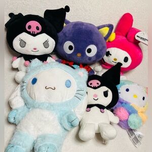 Hello Kitty Plush Lot Sanrio Plushes Kuromi My Melody Chococat Plush
